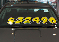 Graphic Die Cut Numbers Yellow