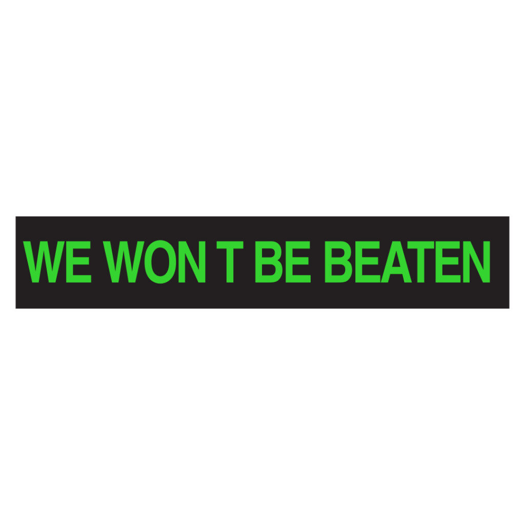 We Won't Be Beaten - Auto Visuals